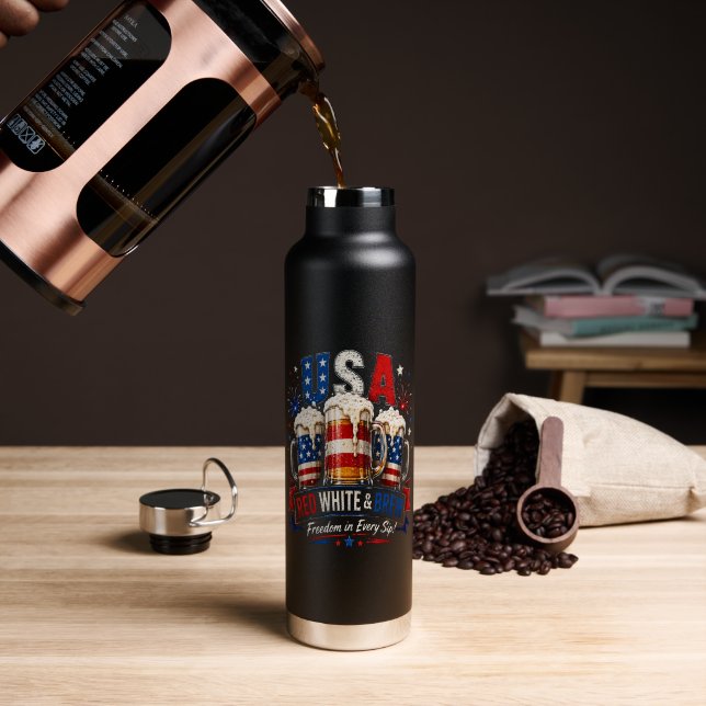 Botella De Agua 4 de julio américa 250 (Café (girado))