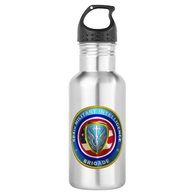 Botella De Agua 504ª Brigada de Inteligencia Militar (Anverso)
