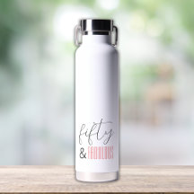 50 y fabuloso cumpleaños número 50 con letra moder