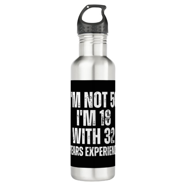 Botella De Agua 50Th Birthday Funny (Anverso)