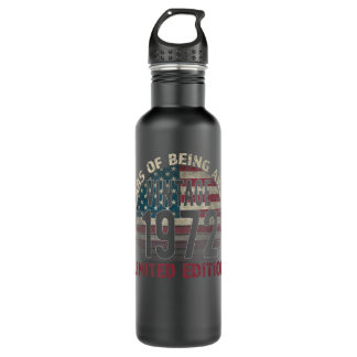 Botella De Agua 50th Birthday Gift men Vintage 1972 50 Years Old -