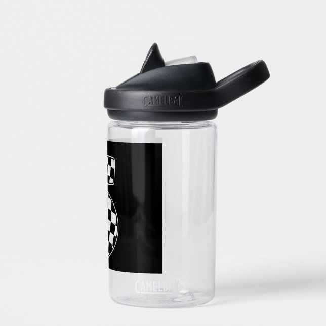 Botella De Agua 5.ª Bandera de Carreras de coches con verificación (Izquierdo)