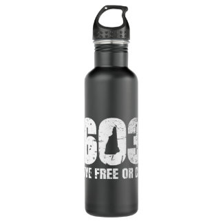 Botella De Agua 603 New Hampshire - Live Free o Die