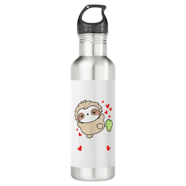 Botella De Agua 67 Meme Stealing Hearts Valentine's Day Sloth Kids (Anverso)