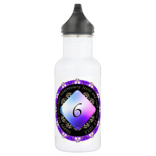 Botella De Agua 6.º Aniversario Boda