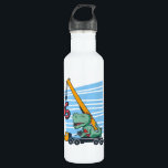 Botella De Agua 6 years 6th Birthday Mobile Crane Dinosaur<br><div class="desc">Happy 6th Birthday. Funny and lovely Kids Birthday design with cute dinosaur sitting on a mobile crane lifting a Number 6. A perfect match for Kids and Teens.</div>
