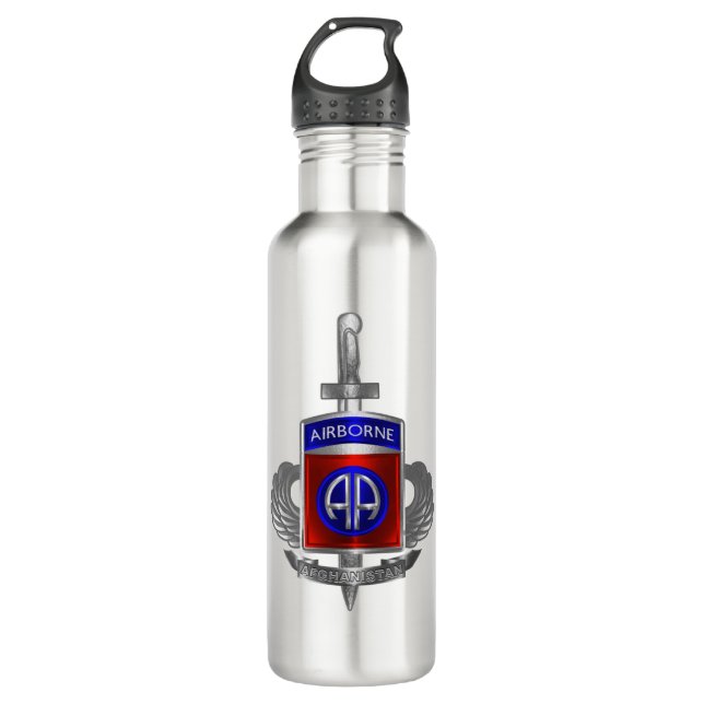 Botella De Agua 82ª División Aérea "AFGANISTÁN VETERAN" (Anverso)