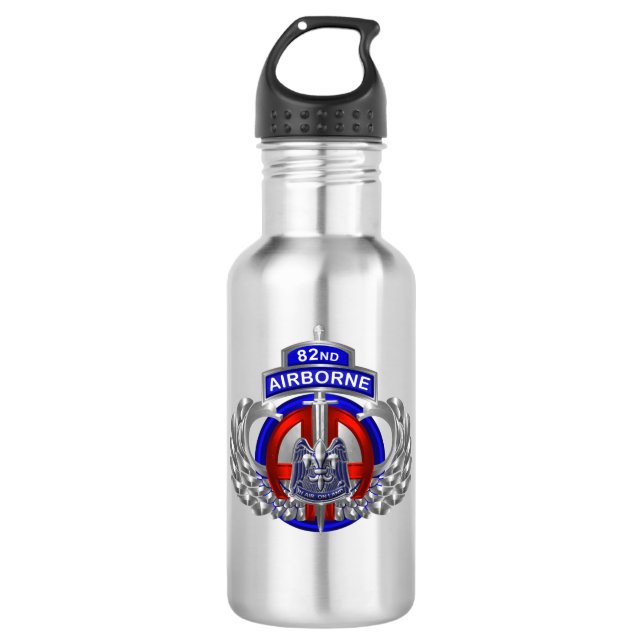 Botella De Agua 82.ª División Aérea Personalizado Alas (Anverso)