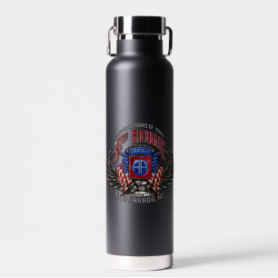 Botella De Agua 82.º frasco Airborne Fort Bragg Black 22 oz