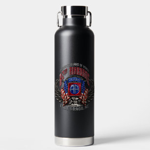 Botella De Agua 82.º frasco Airborne Fort Bragg Black 32 oz