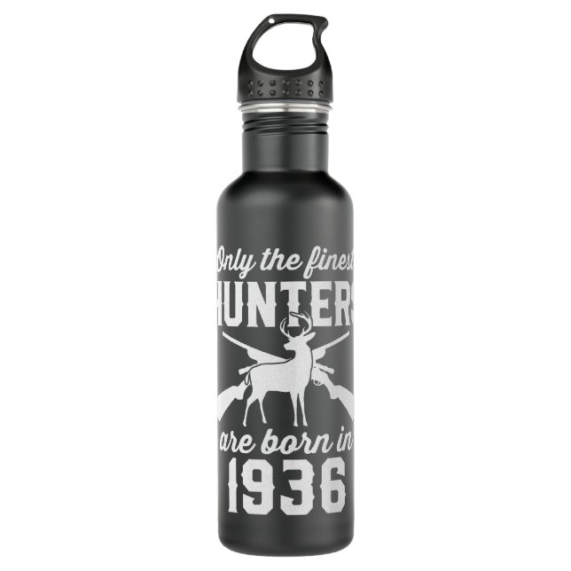 Botella De Agua 86 Year Old Deer Hunter 86th Birthday 1936 Hunting (Anverso)