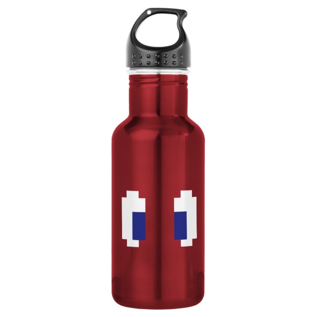 Botella De Agua 8 bits Pixel Manga Eyes (Anverso)