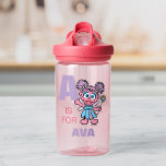 Botella De Agua A para Abby Cadabby | Añadir su nombre<br><div class="desc">Personalice este divertido diseño de Abby Cadabby añadiendo su nombre y su primera letra. © 2022 Sesame Workshop. www.sesamestreet.org</div>