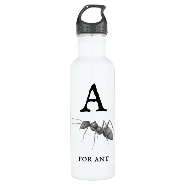 Botella De Agua "A" para hormiga (Anverso)