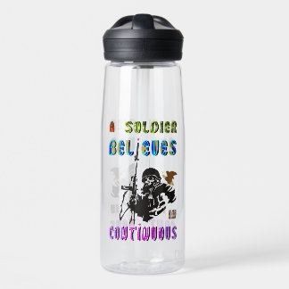 Botella De Agua A Soldier Believes in Continuous