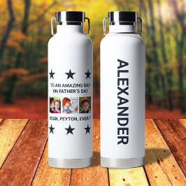 Botella De Agua A un asombroso papá en fotos de Personalizados del