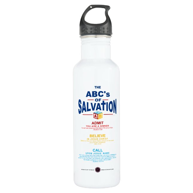Botella De Agua ABC de la Salvación (Anverso)