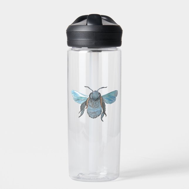 Botella De Agua Abeja Carpintera Salvaje Volando (Delante)