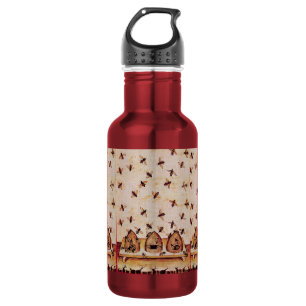 BOTELLA DE AGUA ABEJA MELÍFERA, APICULTOR