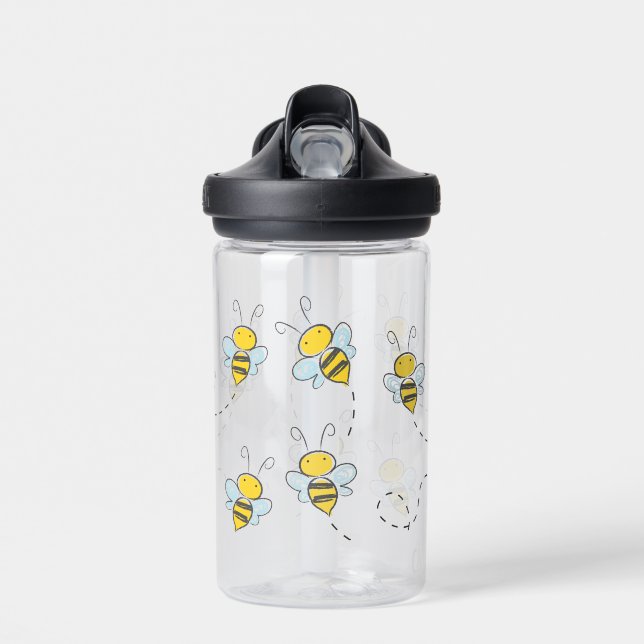 Botella De Agua Abejas Ocupadas Lindas (Delante)