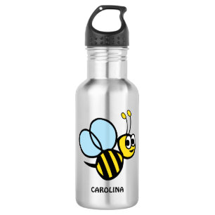 Botella De Agua Abejorro amarillo personalizado abeja adorable