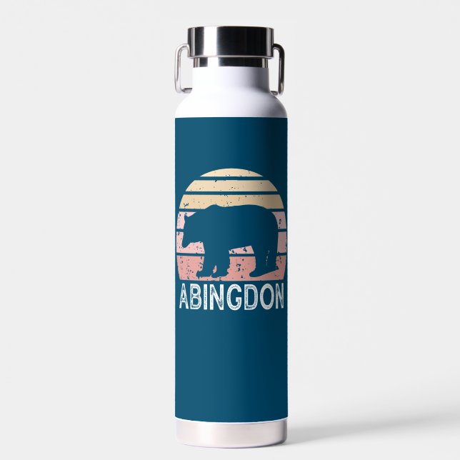 Botella De Agua Abingdon Virginia Retro Bear (Delantero)