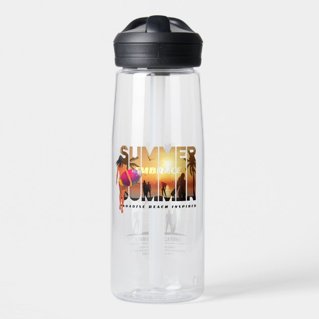 Botella De Agua Abraza el Verano | 25oz (Delante)