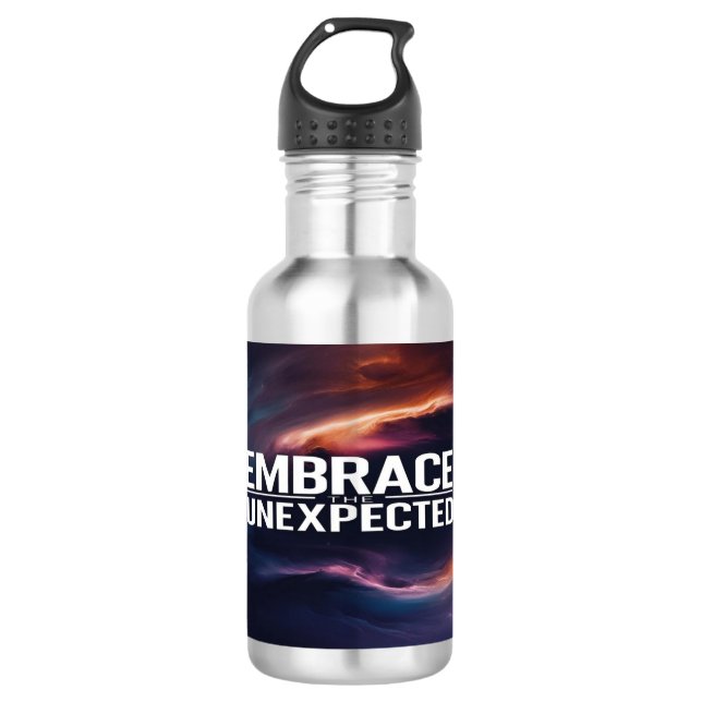 Botella De Agua Abraza lo inesperado (Anverso)
