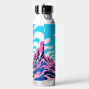 Botella De Agua Abstract Dream Wave – Vibrant Surreal Flow