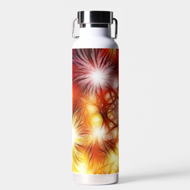 Botella De Agua Abstract Fireworks Stars Background-34944 (Delantero)