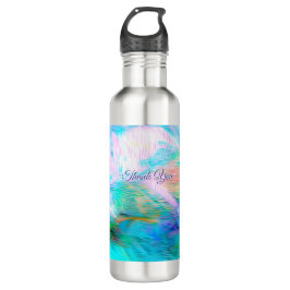 Botella De Agua Abstract Nature Whimsy – Fantasy Color Bloom
