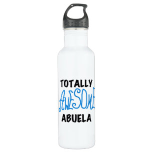 Botella De Agua Abuela azul totalmente asombroso