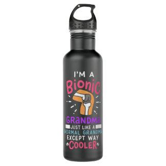 Botella De Agua Abuela biónica de reemplazo de rodilla después de 
