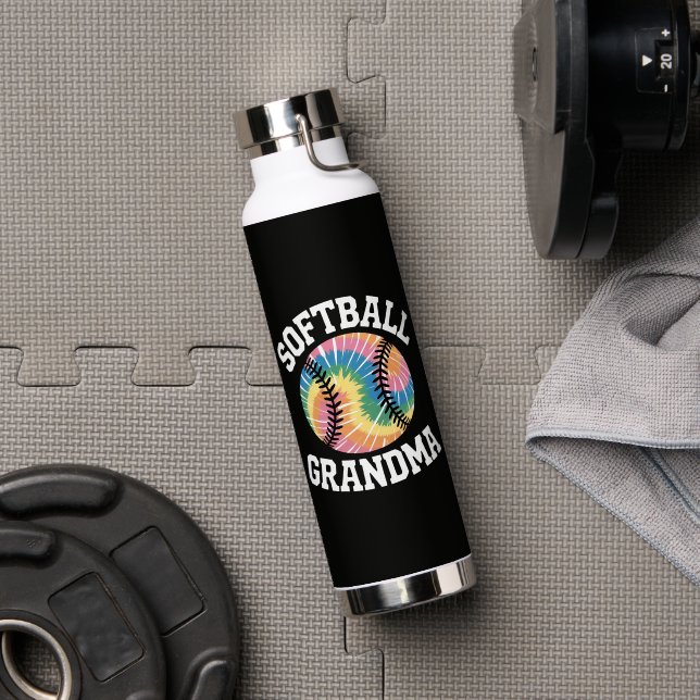 Botella De Agua Abuela de sóftbol (Gimnasio (girado))