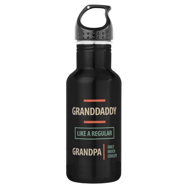 Botella De Agua Abuelo como un abuelo normal (Anverso)