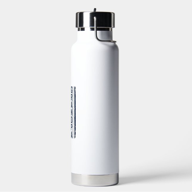 Botella De Agua Abuelo Diseño Patriótico Deteriorado Bandera Ameri (Izquierda)