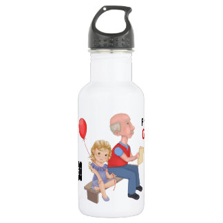 Botella De Agua Abuelo no jubilado promovido