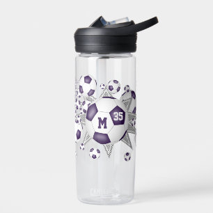 Botella De Agua accesorios de deportes morado blanco estrellas de