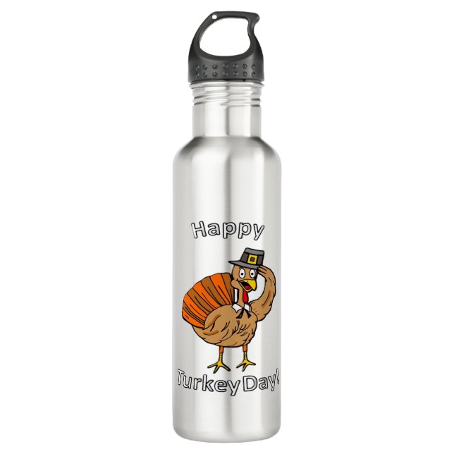 Botella De Agua Acción de Gracias (Estilo 2) camiseta clásica (Anverso)
