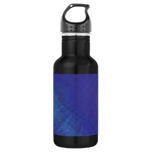 Botella De Agua Aceptación   Patrón Shibori Violeta Azul Índigo