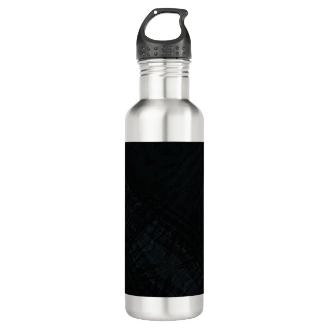 Botella De Agua Aceptación | Textura del Shibori oscuro (Anverso)