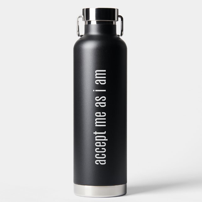 Botella De Agua Aceptarme Como Soy Frasco Insulado De Vacío (Delantero)