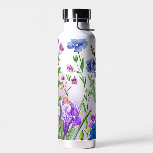 Botella De Agua Acuarela Cortada  (Izquierdo)