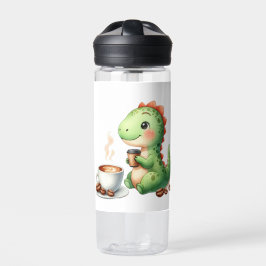 Botella De Agua acuarela Cute Dinosaur T Rex beber café