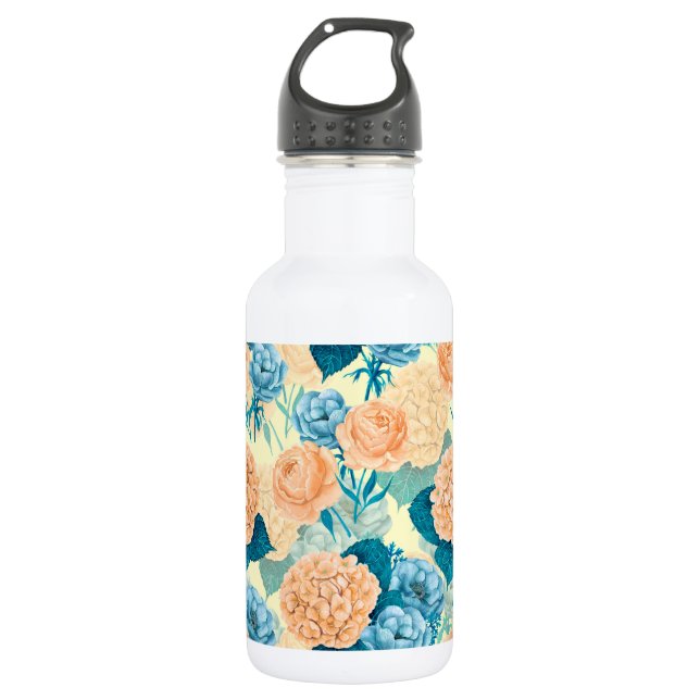 Botella De Agua Acuarela de jardín de primavera (Anverso)