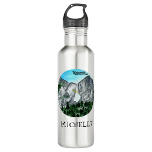 Botella De Agua Acuarela del Parque Nacional personalizado Yosemit