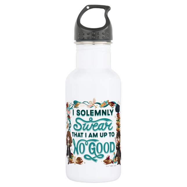 Botella De Agua Acuarela mágica "Yo suero solemnemente" (Anverso)