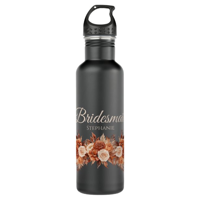 Botella De Agua Acuarela Regalo de la elegancia otoñal - Bridesmai (Anverso)