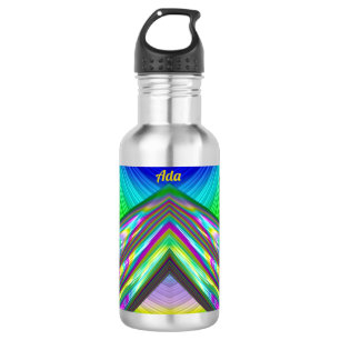 Botella De Agua ADA ~ CUTE GLOSSY! ~ Multitud de sombras 3D Stainl