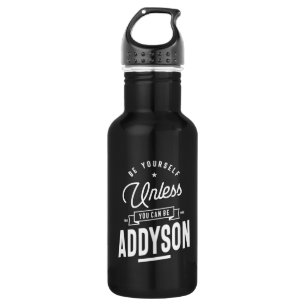 Botella De Agua Addyson Nombre Personalizado Cumpleaños